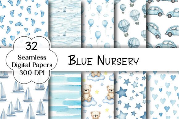 Designing with Blue Nursery Seamless Patterns: A Creative Guide