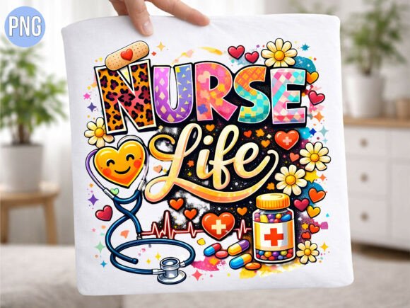 Evaluating the Colorful Doodle Nurse Life PNG for Print-on-Demand and Creative Workflows