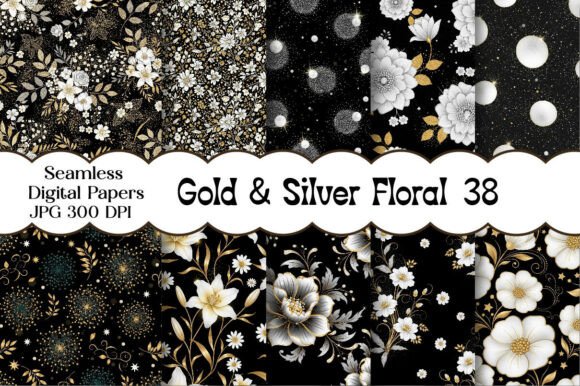 Integrating Gold Silver Floral Seamless Papers into Professional Design Workflows