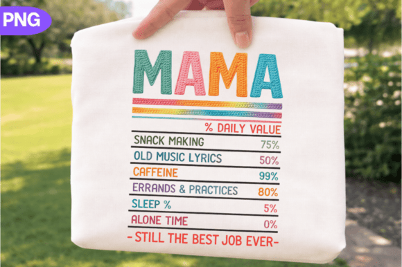 Mama Checklist PNG: Trendy Mom Life Design