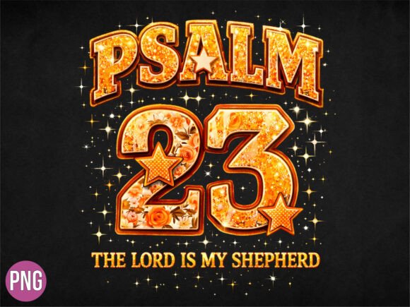 Psalm 23 Western Faith PNG for Creators