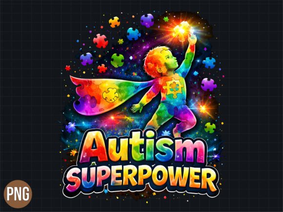 Unlocking Creativity with the Autism Superpower Boy Design PNG