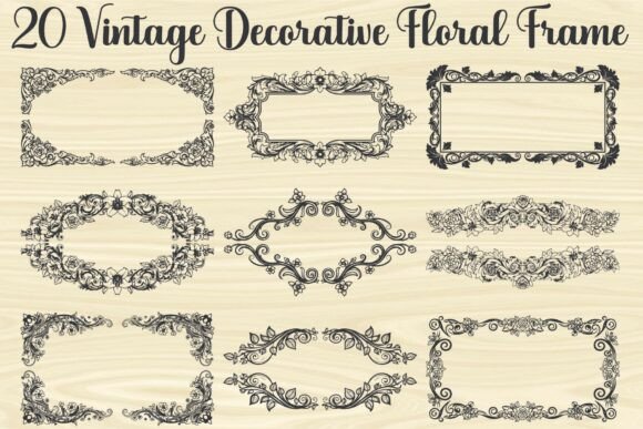 Vintage Decorative Floral Frames: Elevating Design with Timeless Elegance
