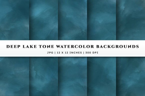 Watercolor Backgrounds - Deep Lake Tone: A Guide to Choosing and Using Calm Blue Textures